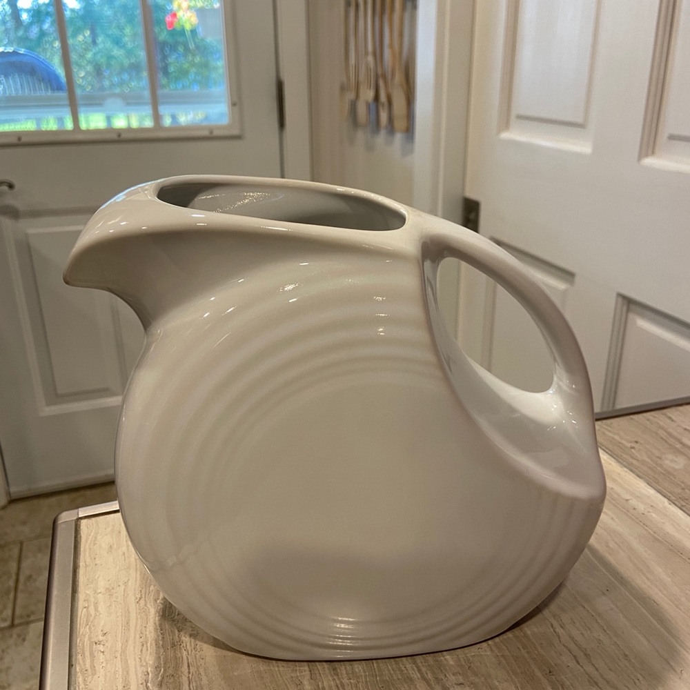 Fiestaware large white pitcher 🤍🤍
